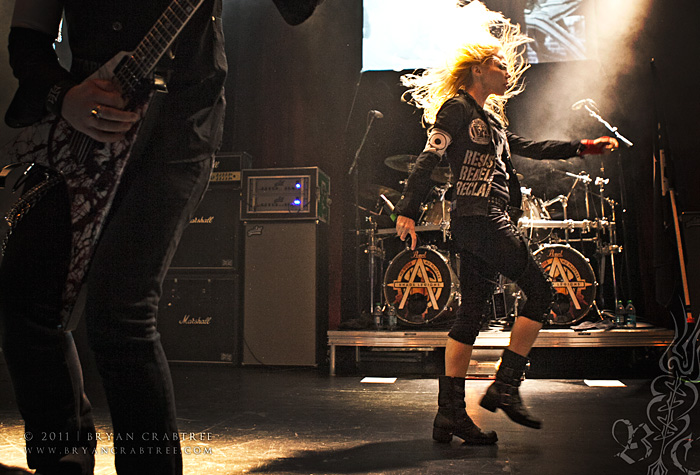 Arch Enemy at Club Nokia © Bryan Crabtree