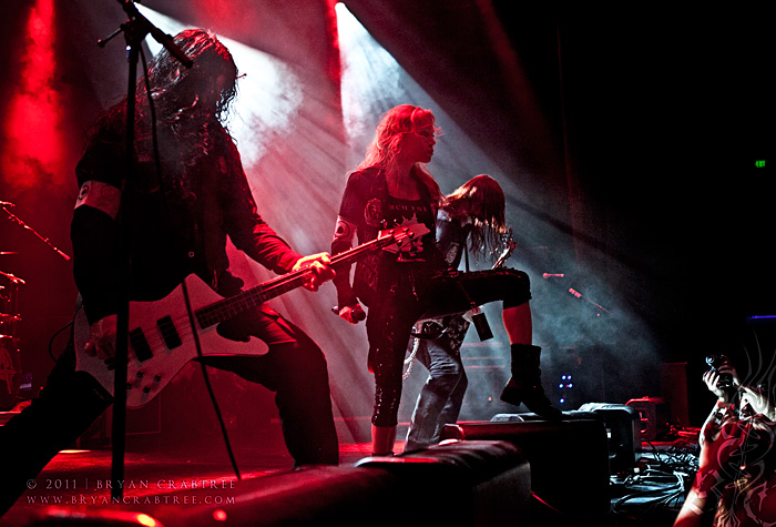 Arch Enemy at Club Nokia © Bryan Crabtree