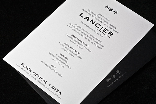 Lancier Release Party Invitation by BC Design