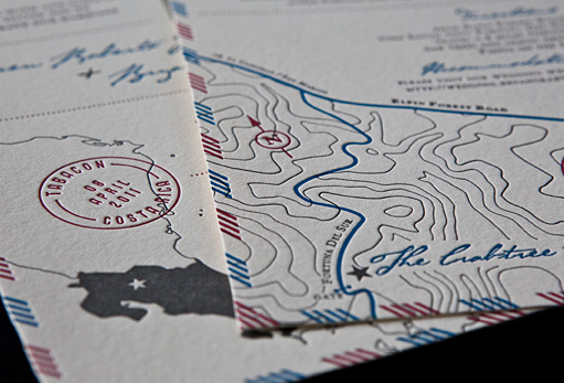 Costa Rica Wedding Invites by BC Design