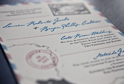 Costa Rica Wedding Invites by BC Design