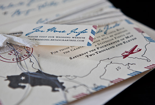 Costa Rica Wedding Invites by BC Design